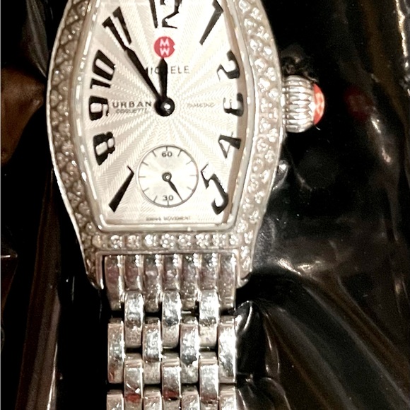 Michele Urban, Diamond watch, Sapphire crystal, Water resistant, Swiss movement - Picture 1 of 15